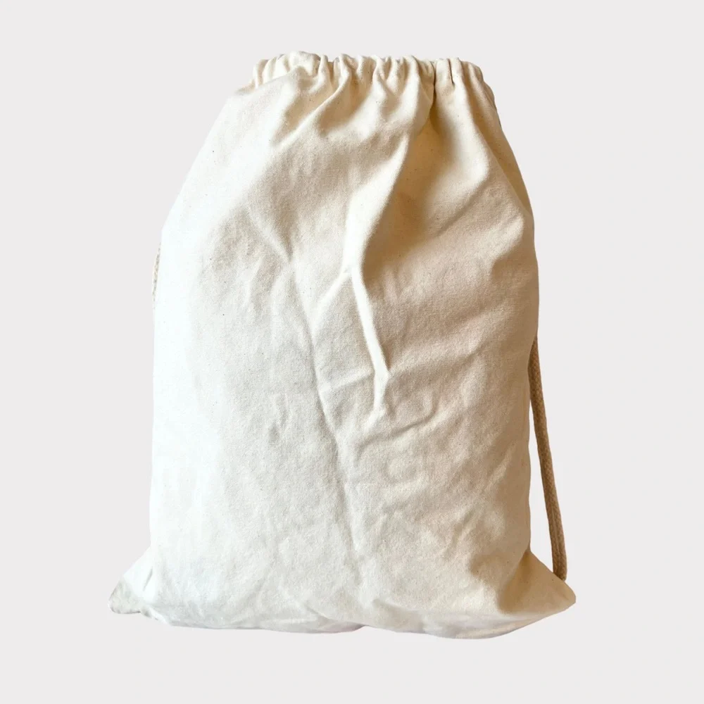 NWT Canvas Bunny Fabric Drawstring Backpack Bag